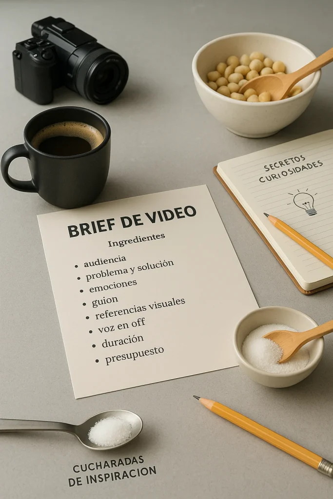 Video brief as a recipe - How do you write a good video brief?