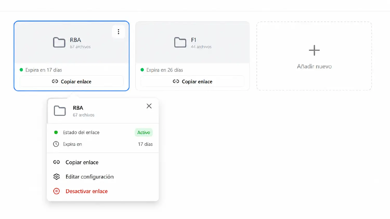 Sharing a folder with permissions in Polimake